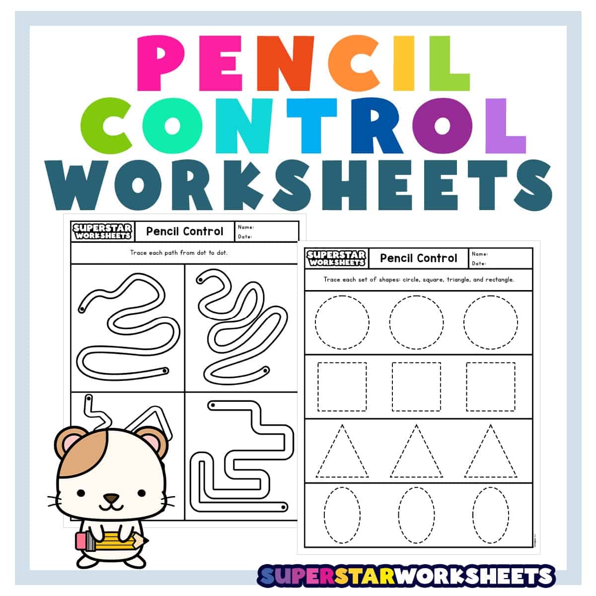 Fine Motor Tracing Worksheets Pdf