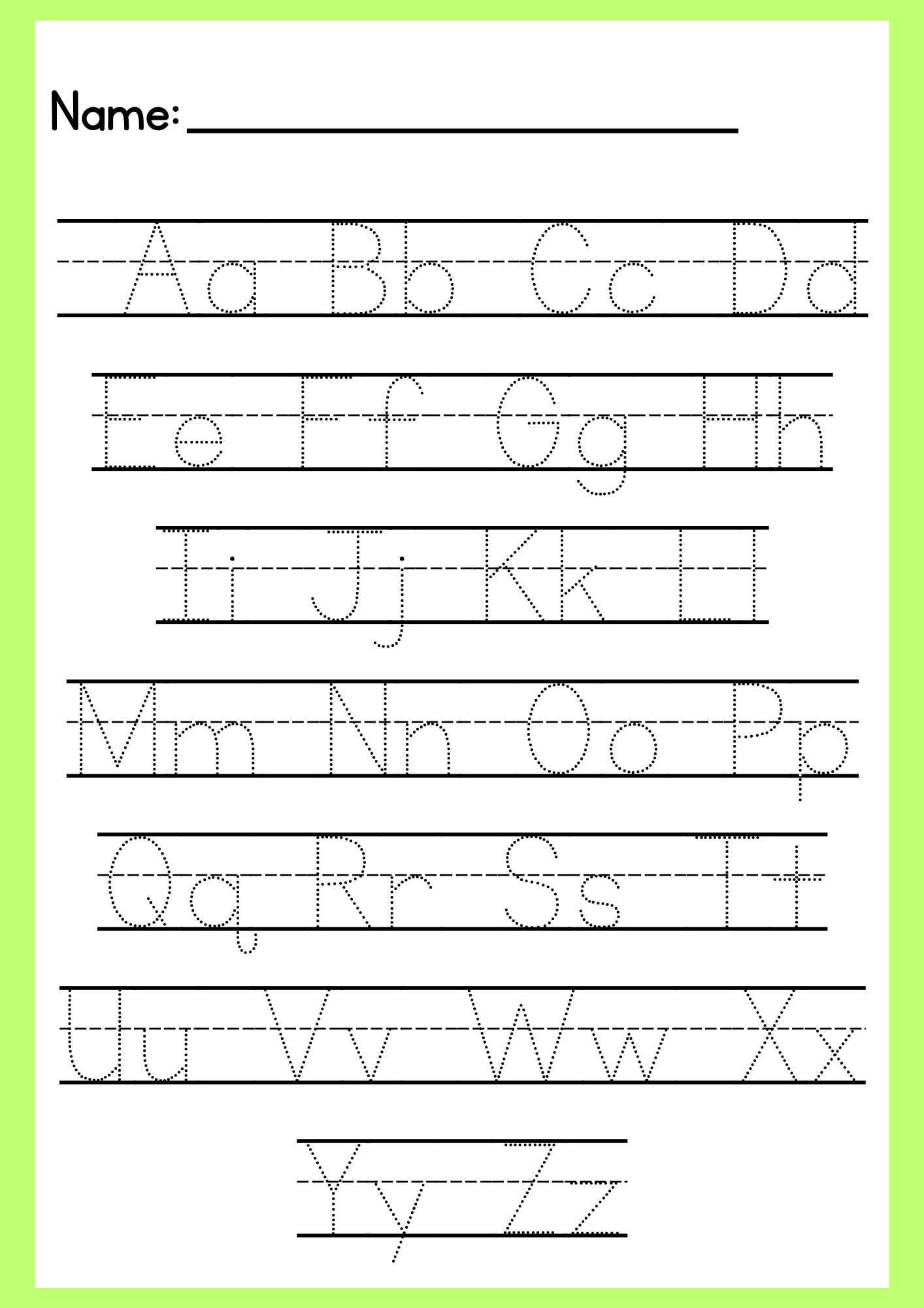 Tracing Paper Example