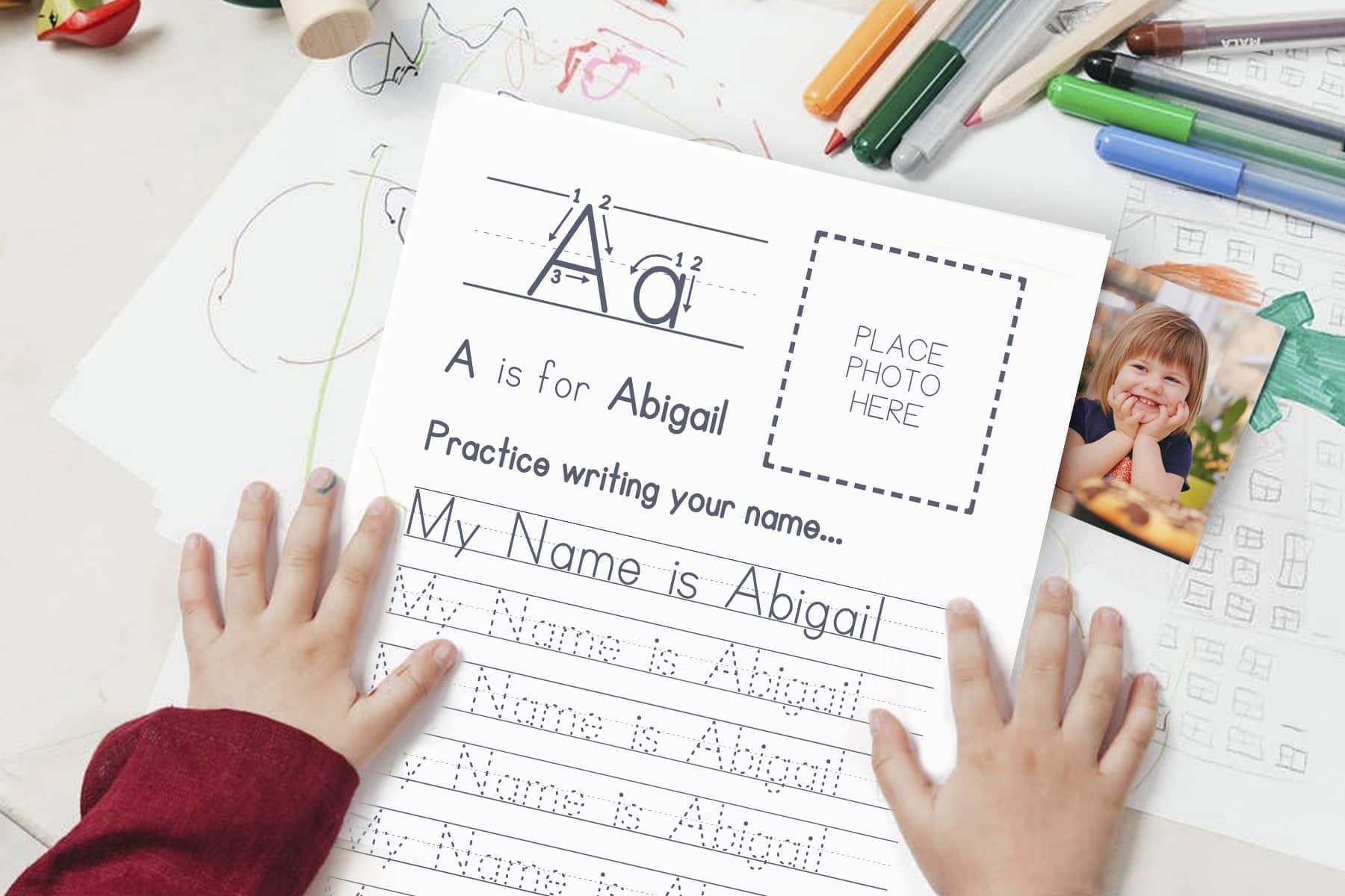 Personalized Tracing Sheet Instant Generator Lewis Creative