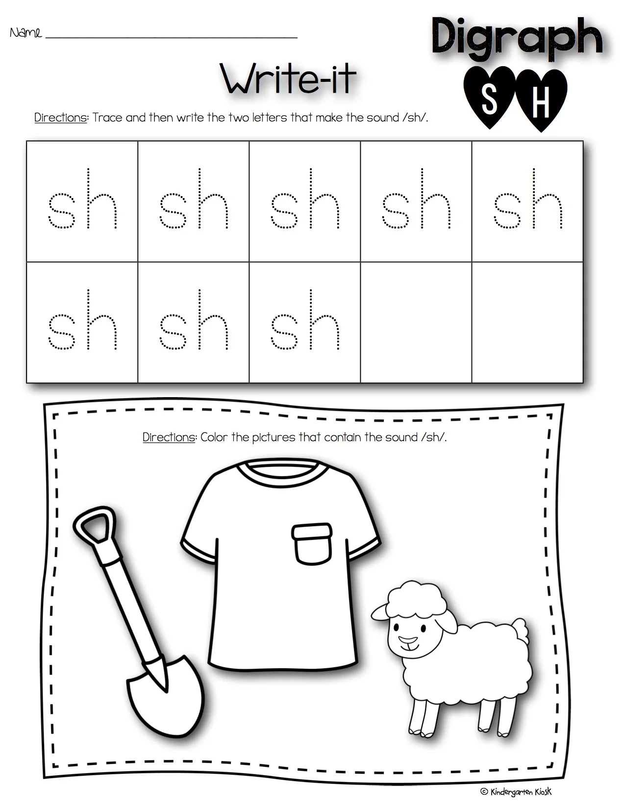 Phonics Prep Consonant Driagraph Worksheets Kindergarten Kiosk
