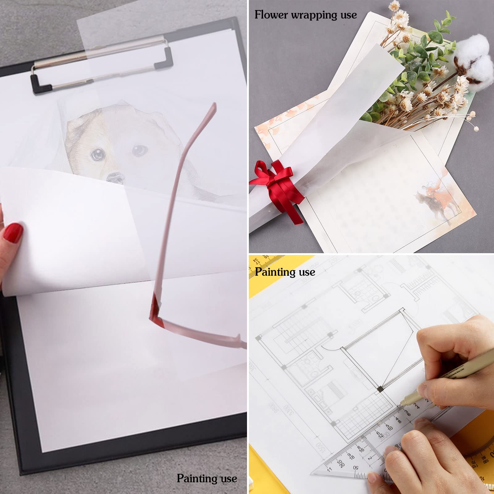Pimoys 1000 Sheets Tracing Paper 8 5 X 11 Inches Artists Tracing 
