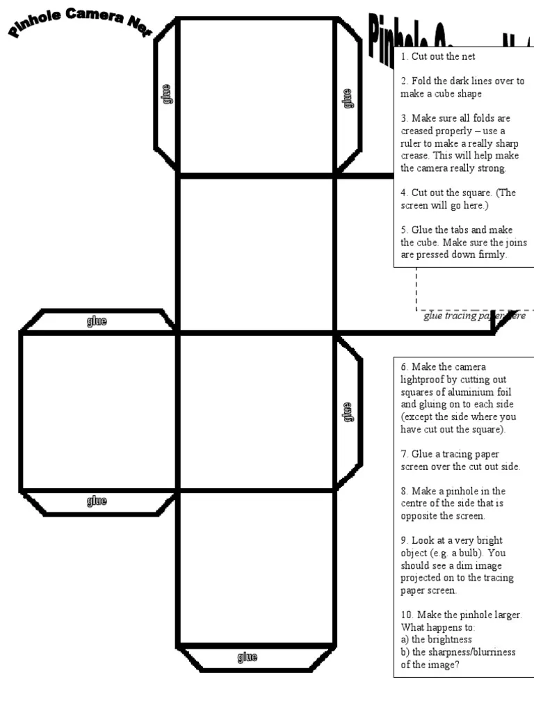 Pinhole Camera Net PDF Home amp Garden