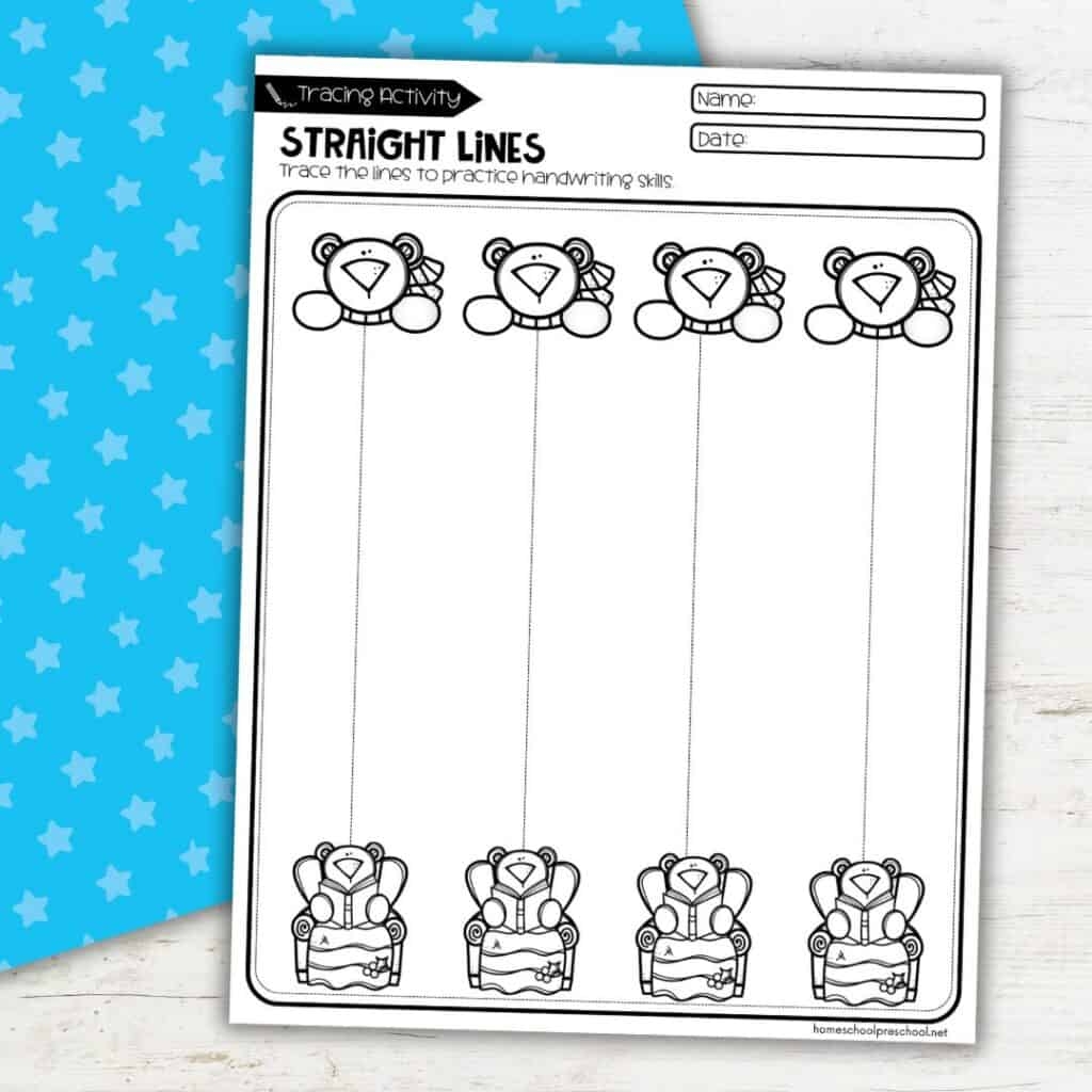 Polar Bear Tracing Pages For Preschool Free Printable 