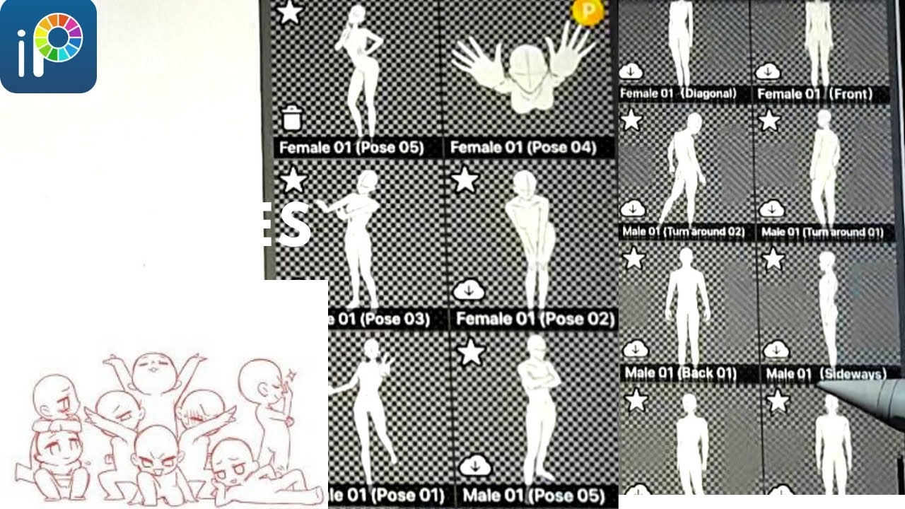 Poses For Tracing New Feature In Ibis Painting X Poses For Tracing New Feature In Ibis Painting X