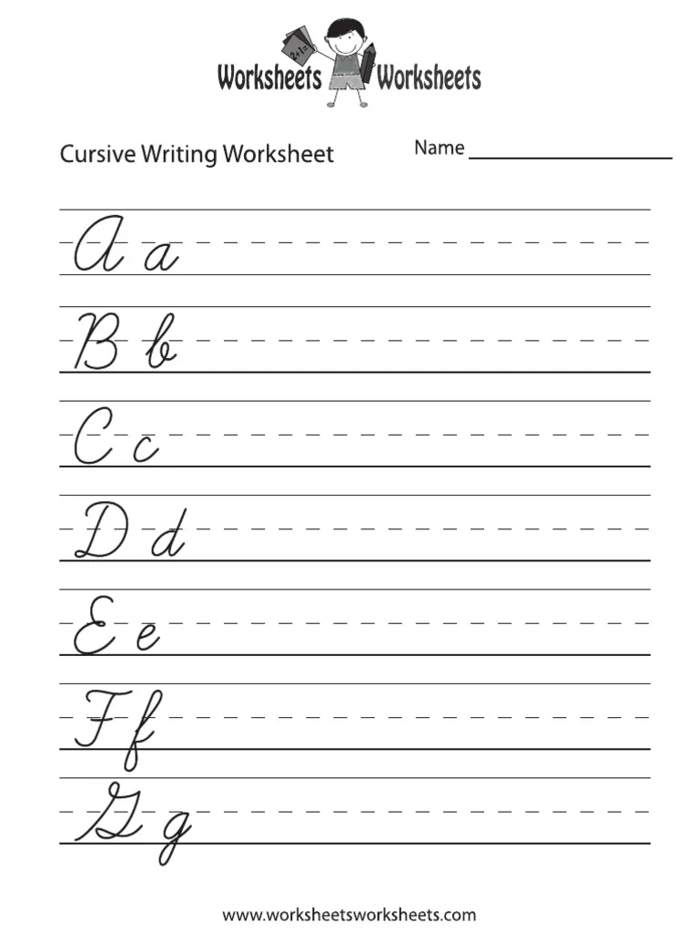 Cursive Writing Sentences Tracing Worksheets Pdf