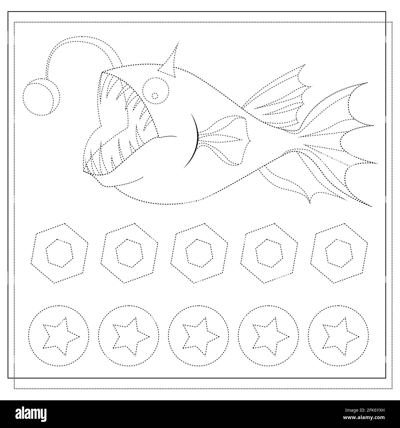 Practice Your Handwriting Drawing A Worksheet For Preschool 