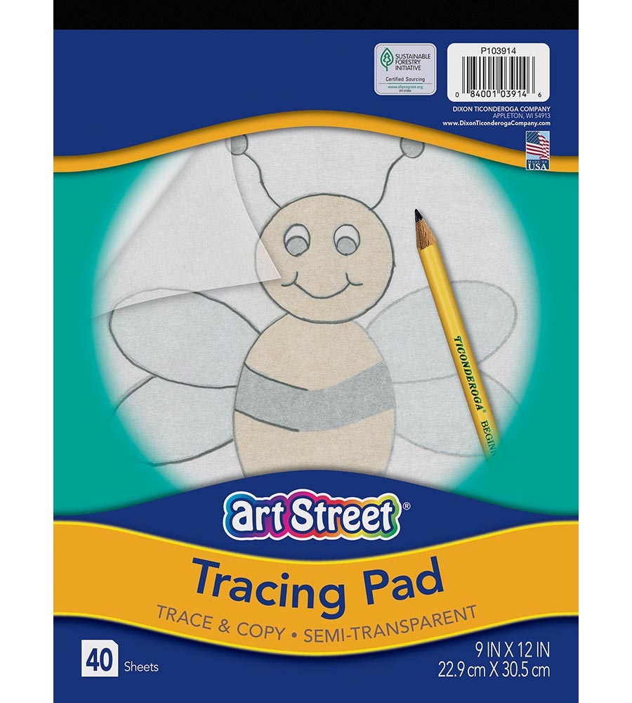 Prang Formerly Art Street Tracing Paper Pad Translucent 9 X 