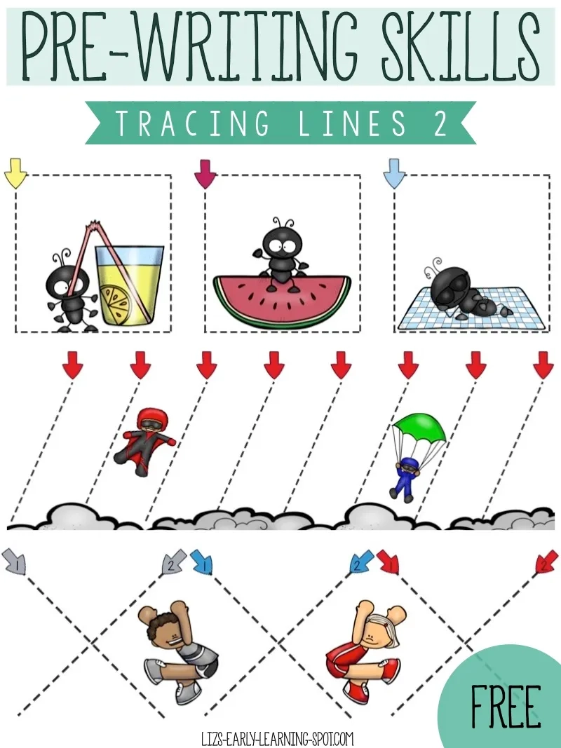 Pre Writing Skills Tracing Lines Liz s Early Learning Spot Pre Writing Skills Tracing Lines Liz s Early Learning Spot