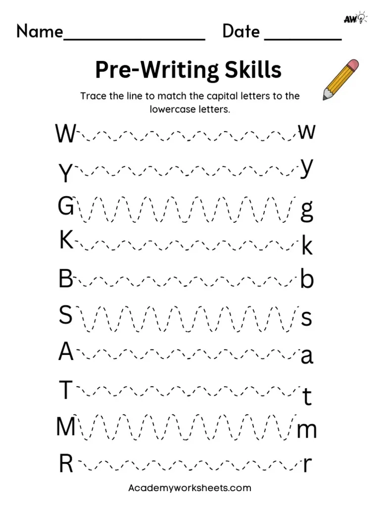 Pre Writing Worksheet PDF