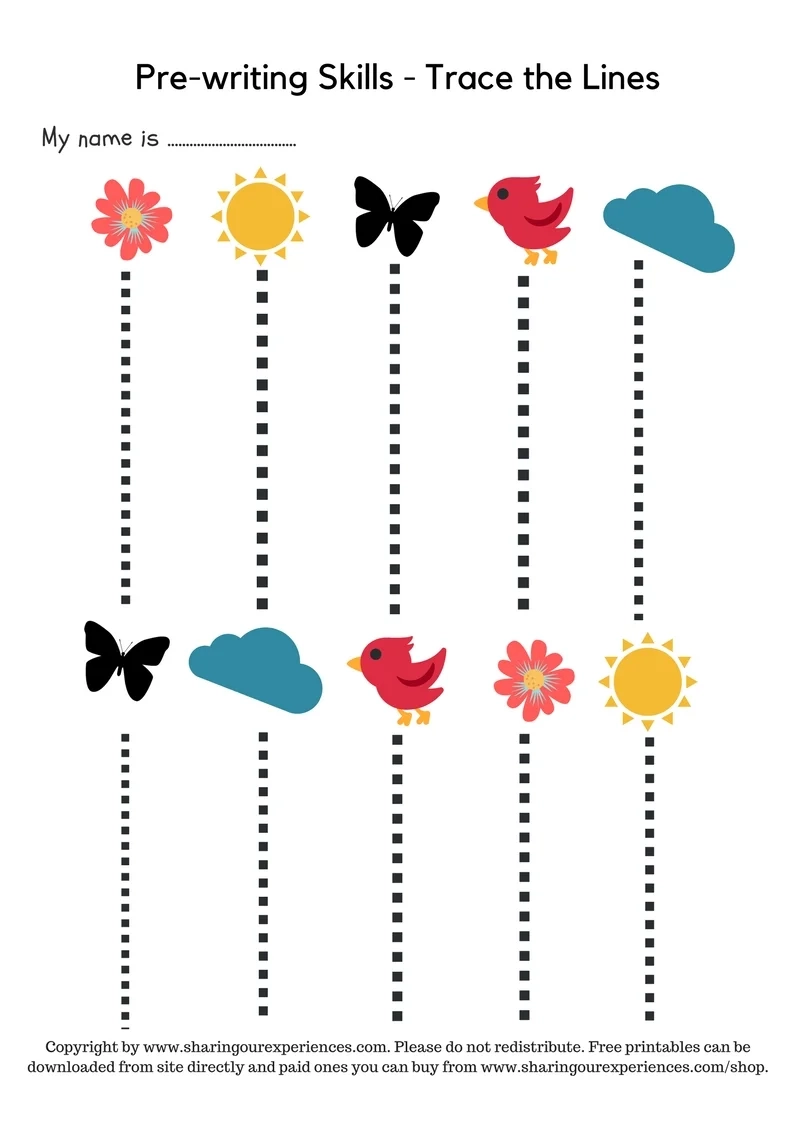 Pre Writing Worksheets Pdf For Toddlers And Preschoolers Sharing 