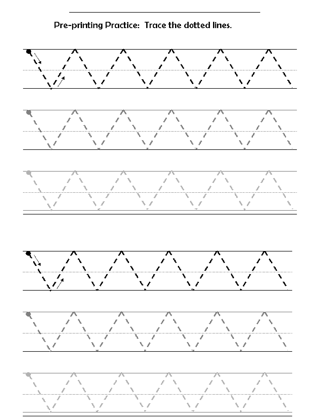Preprinting Lines Zig Zag English 4 Me 2