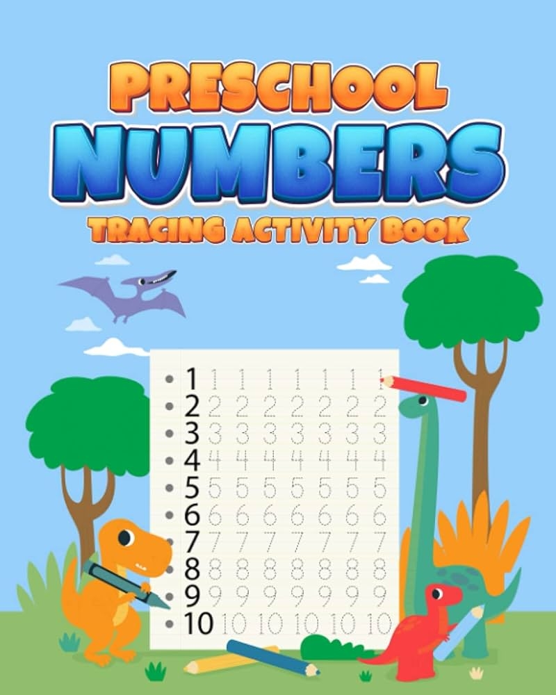Preschool Numbers Tracing Activity Book Learn To Write And 