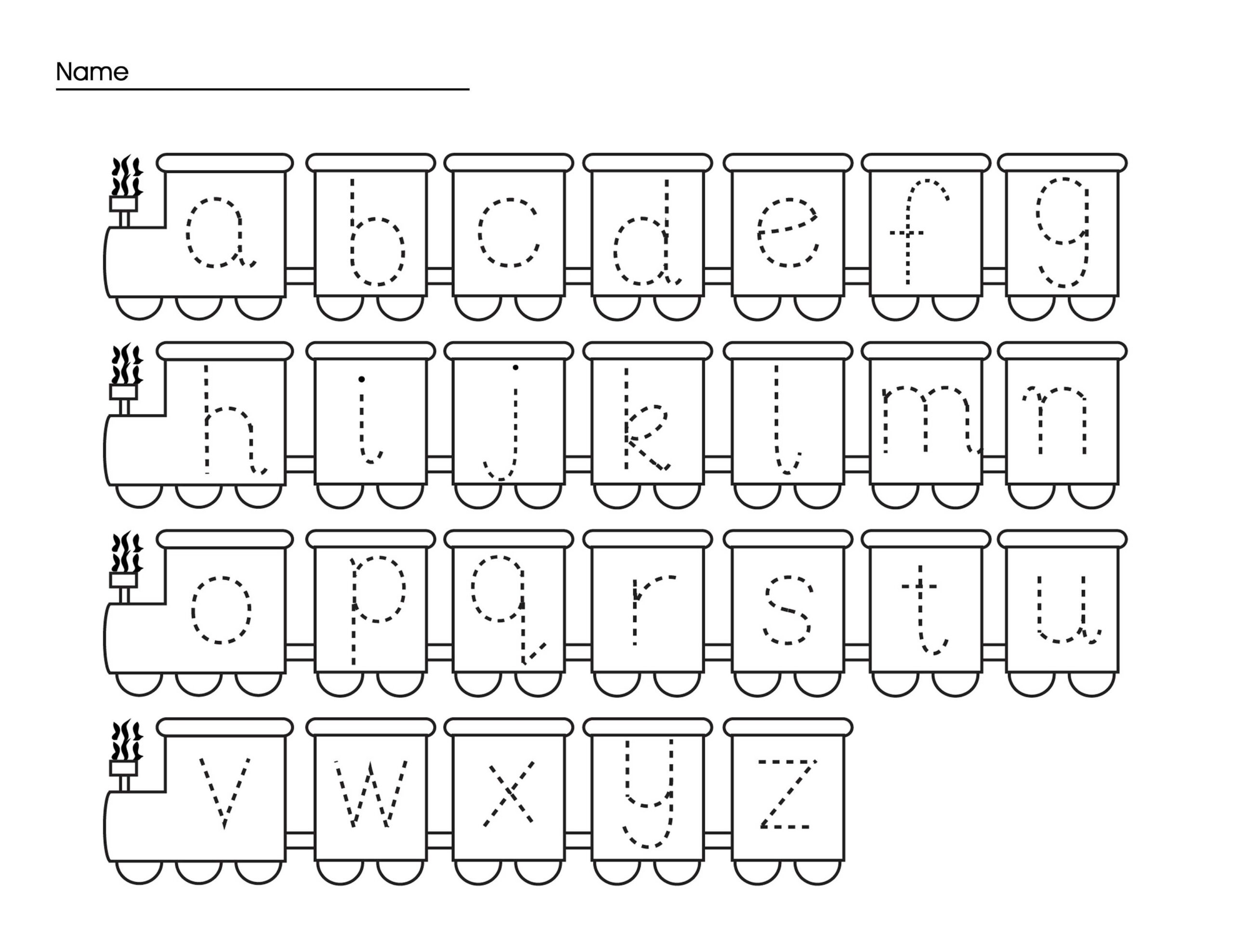 Printable Preschool Worksheets Tracing Letters