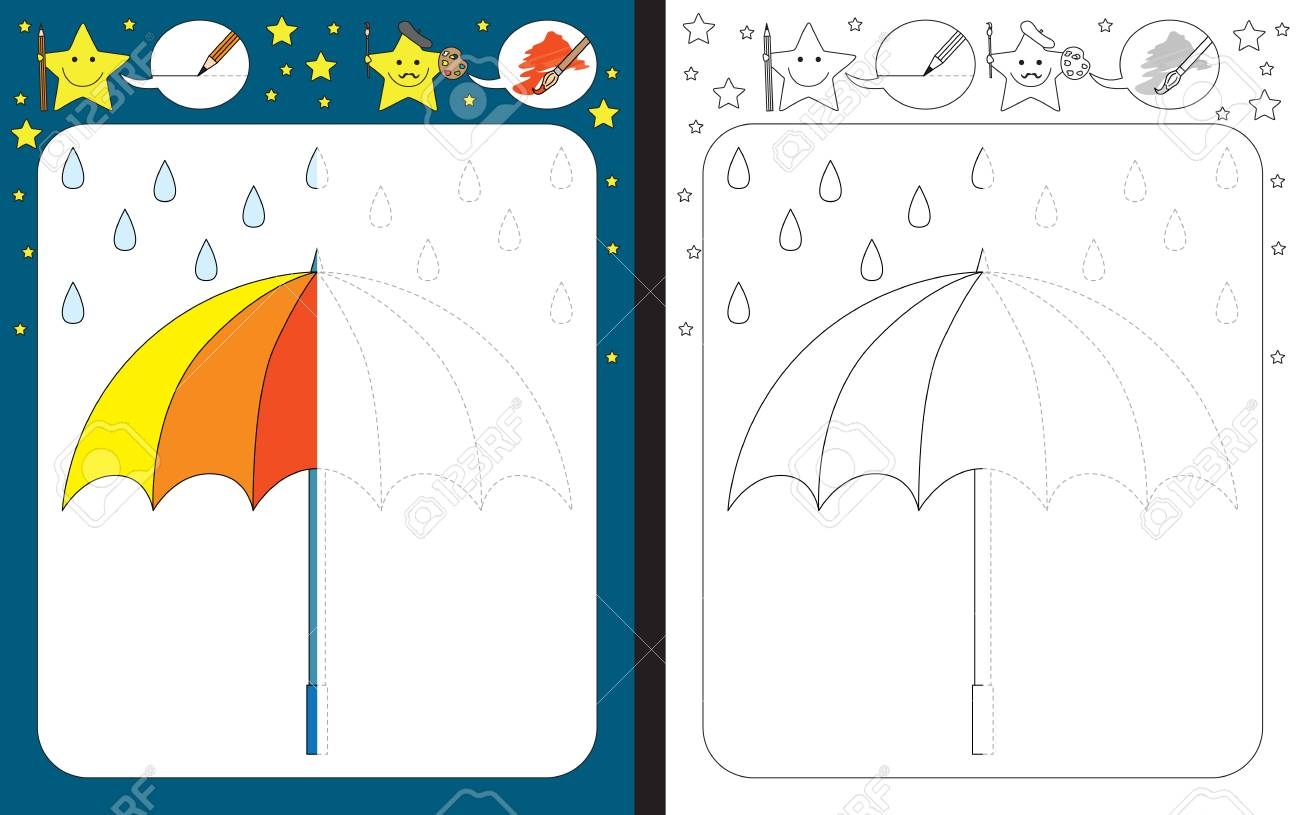 Preschool Worksheet For Practicing Fine Motor Skills Tracing Preschool Worksheet For Practicing Fine Motor Skills Tracing