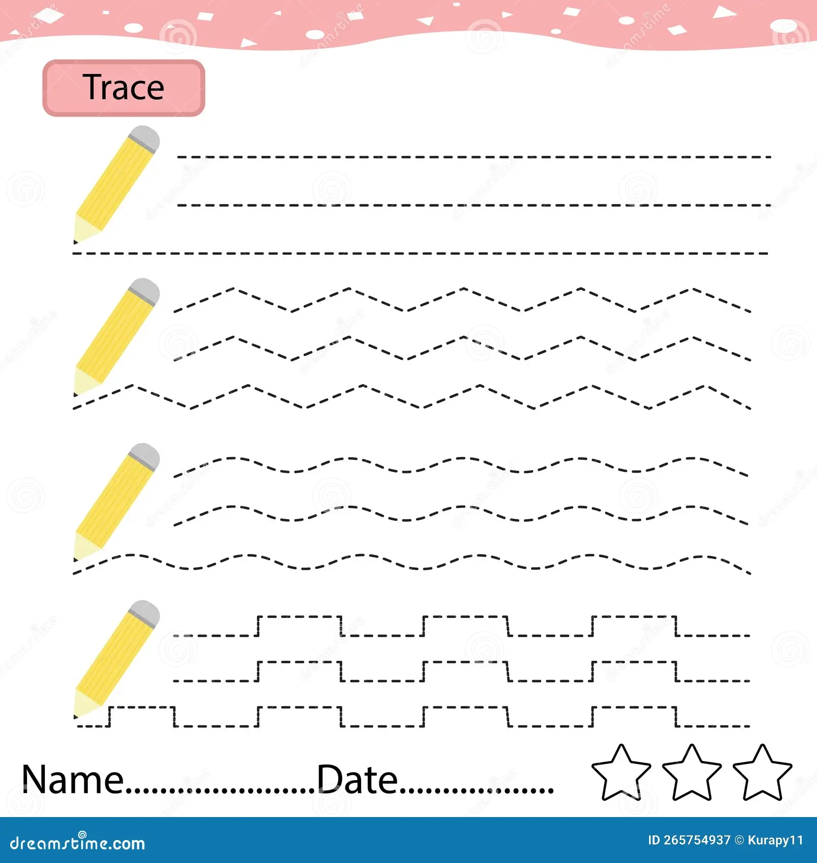 Zig Zag Tracing Worksheet