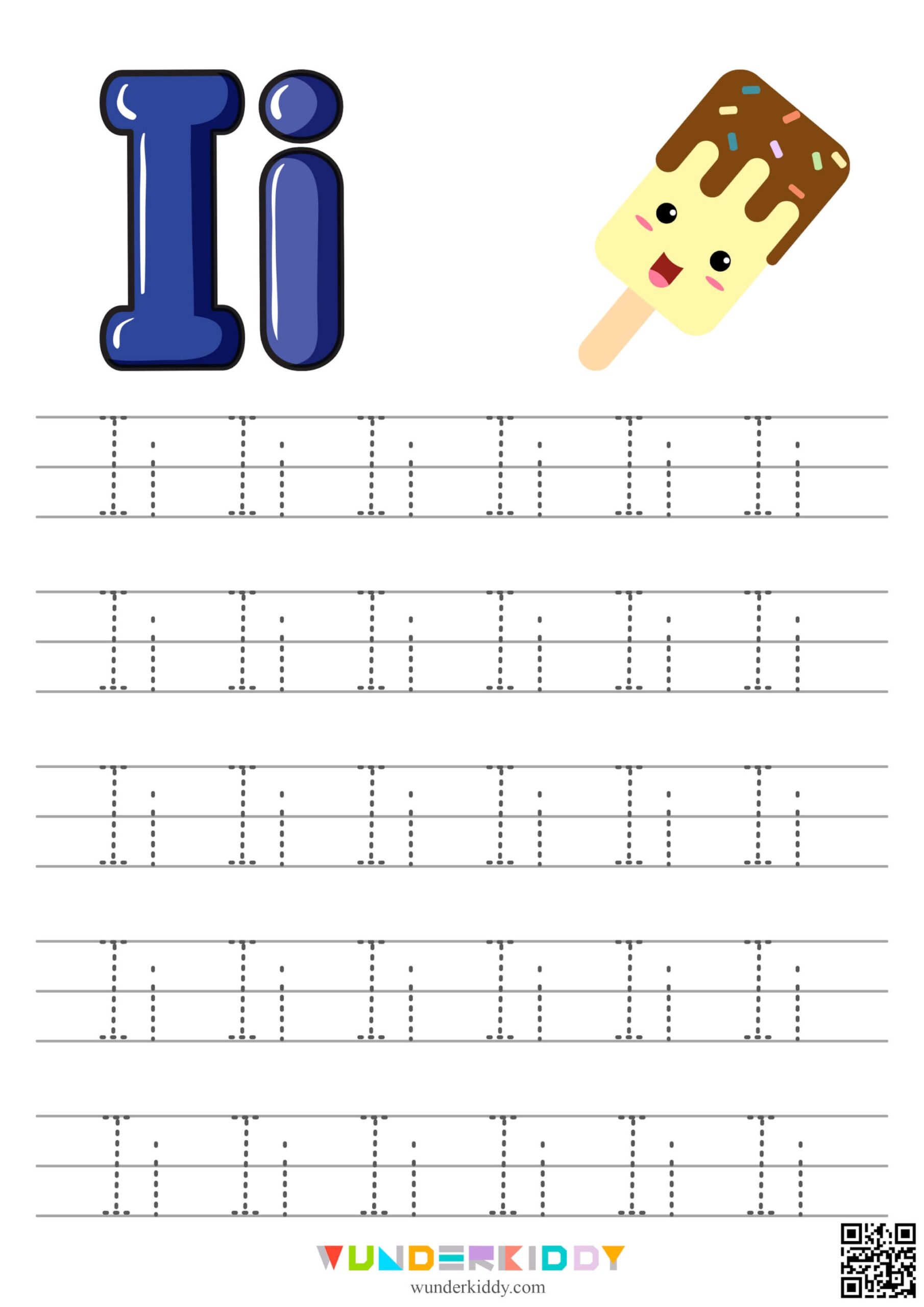 Letter Ii Tracing Worksheets