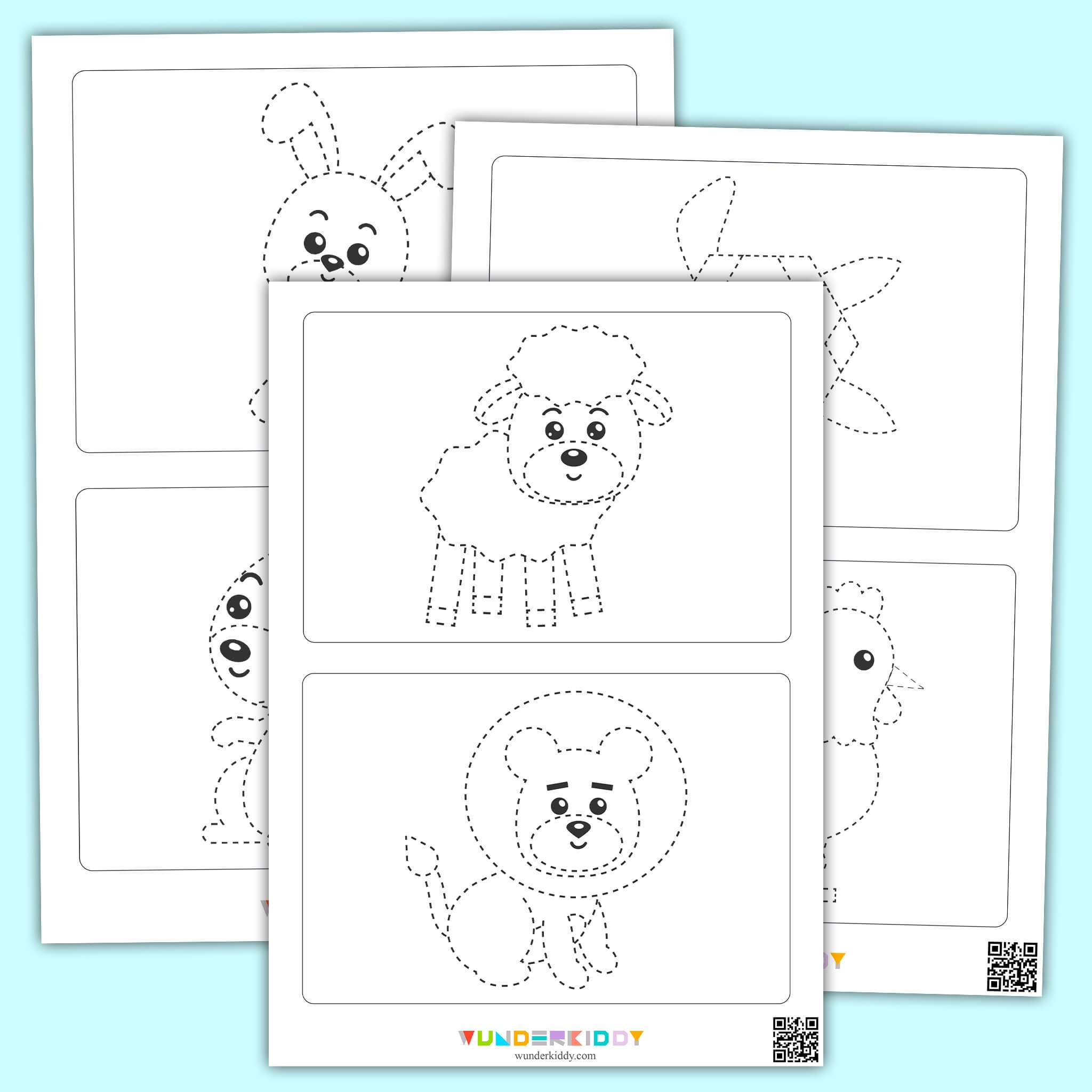 Animal Tracing Worksheets For Preschool Animal Tracing Worksheets For Preschool