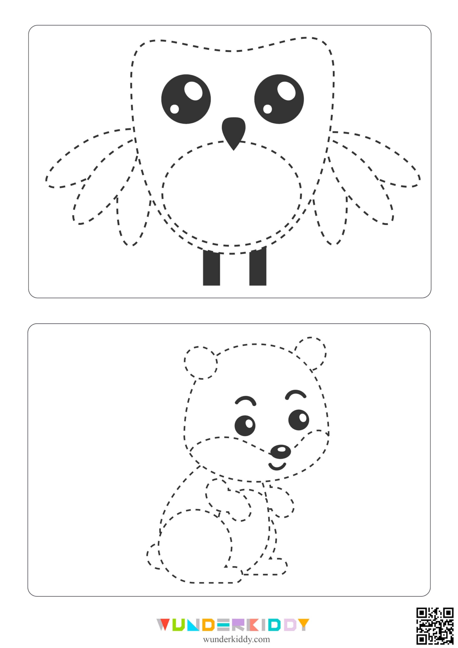 Free Printable Animal Tracing Worksheets