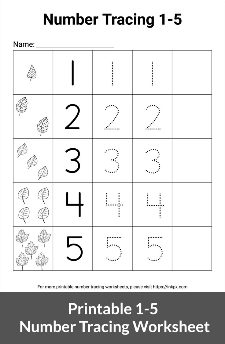 1 To 15 Tracing Worksheet