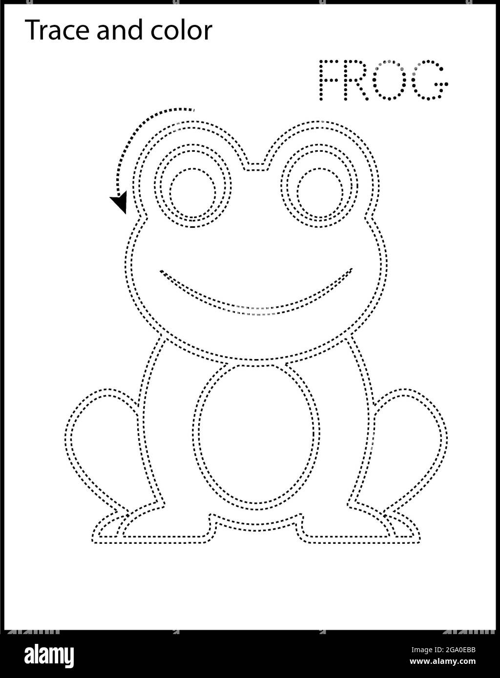 Preschool Tracing And Coloring Worksheets