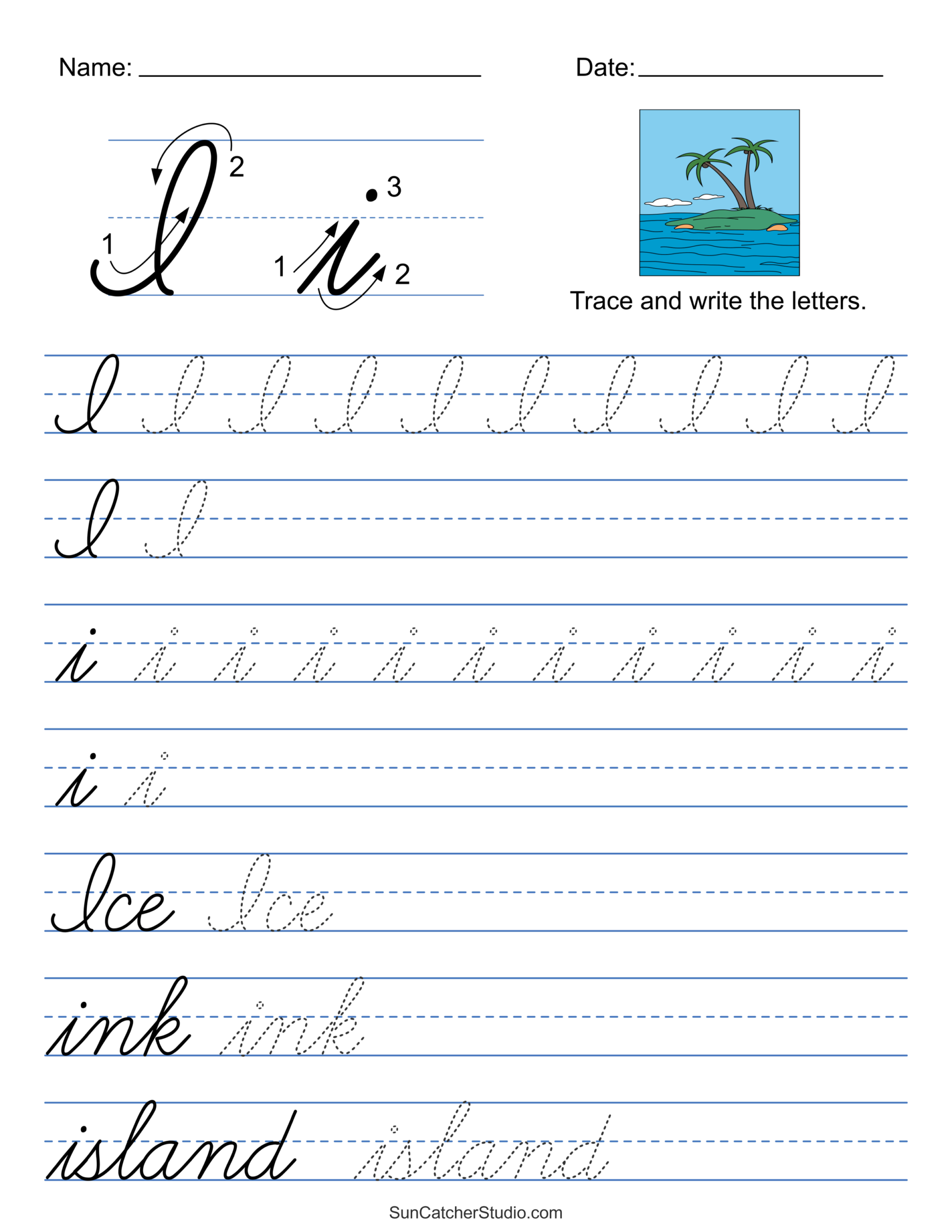 Cursive Writing Tracing Worksheets Pdf