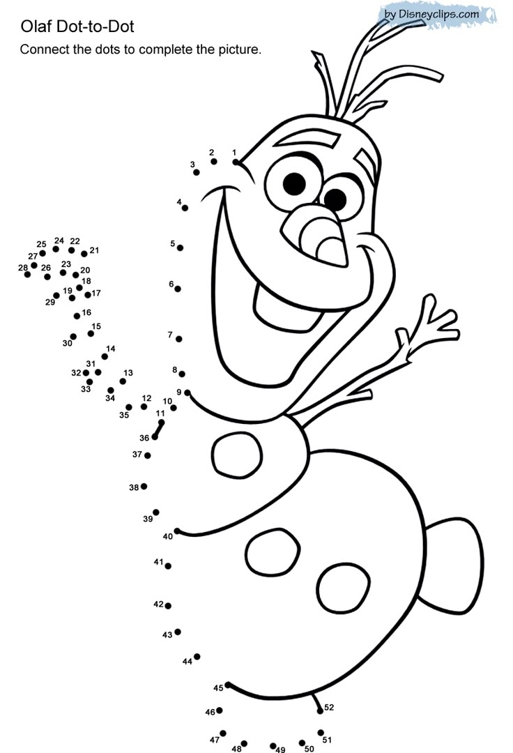 Printable Disney Dot to Dot Games