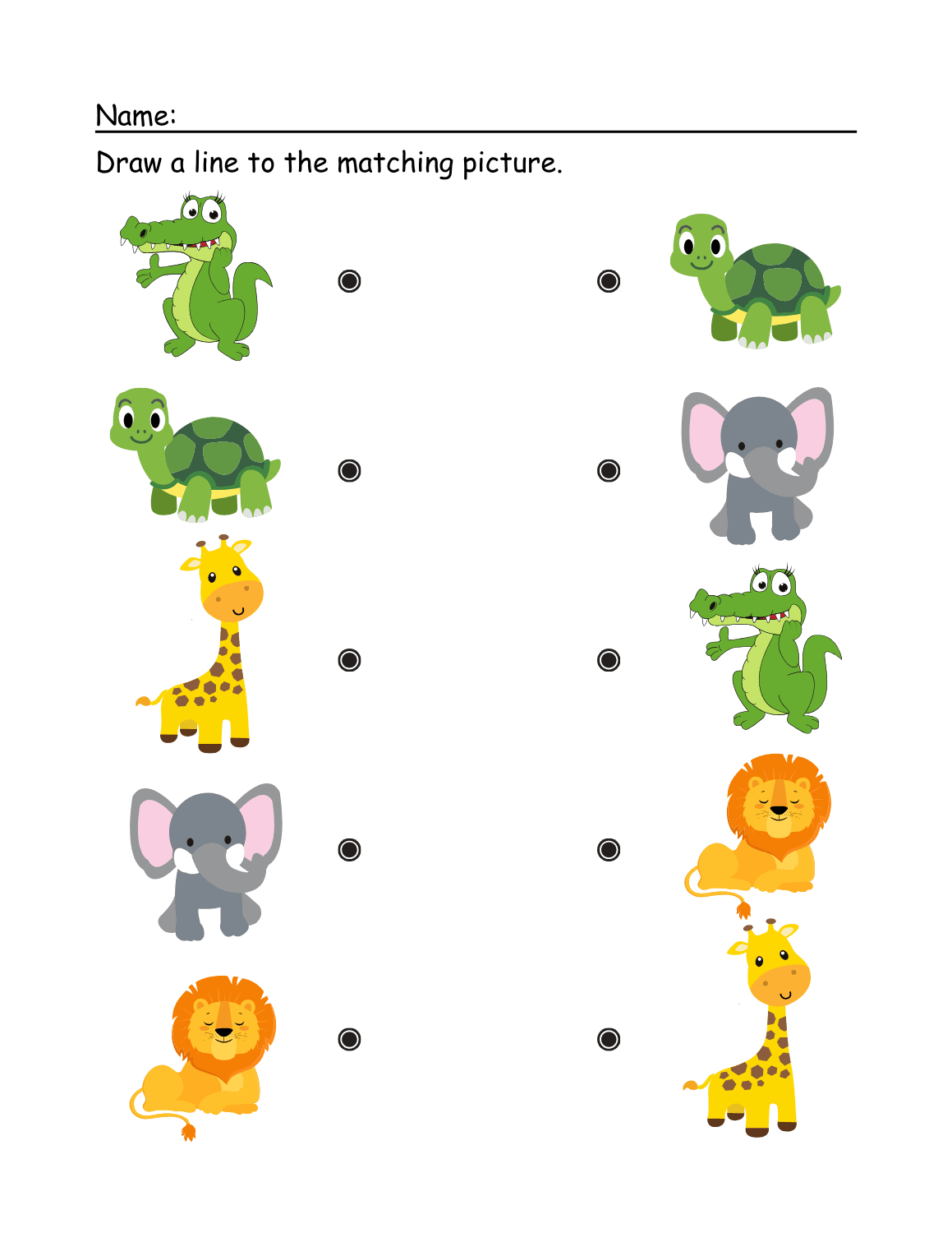 Printable Matching Worksheet By Marcusen Raket PH