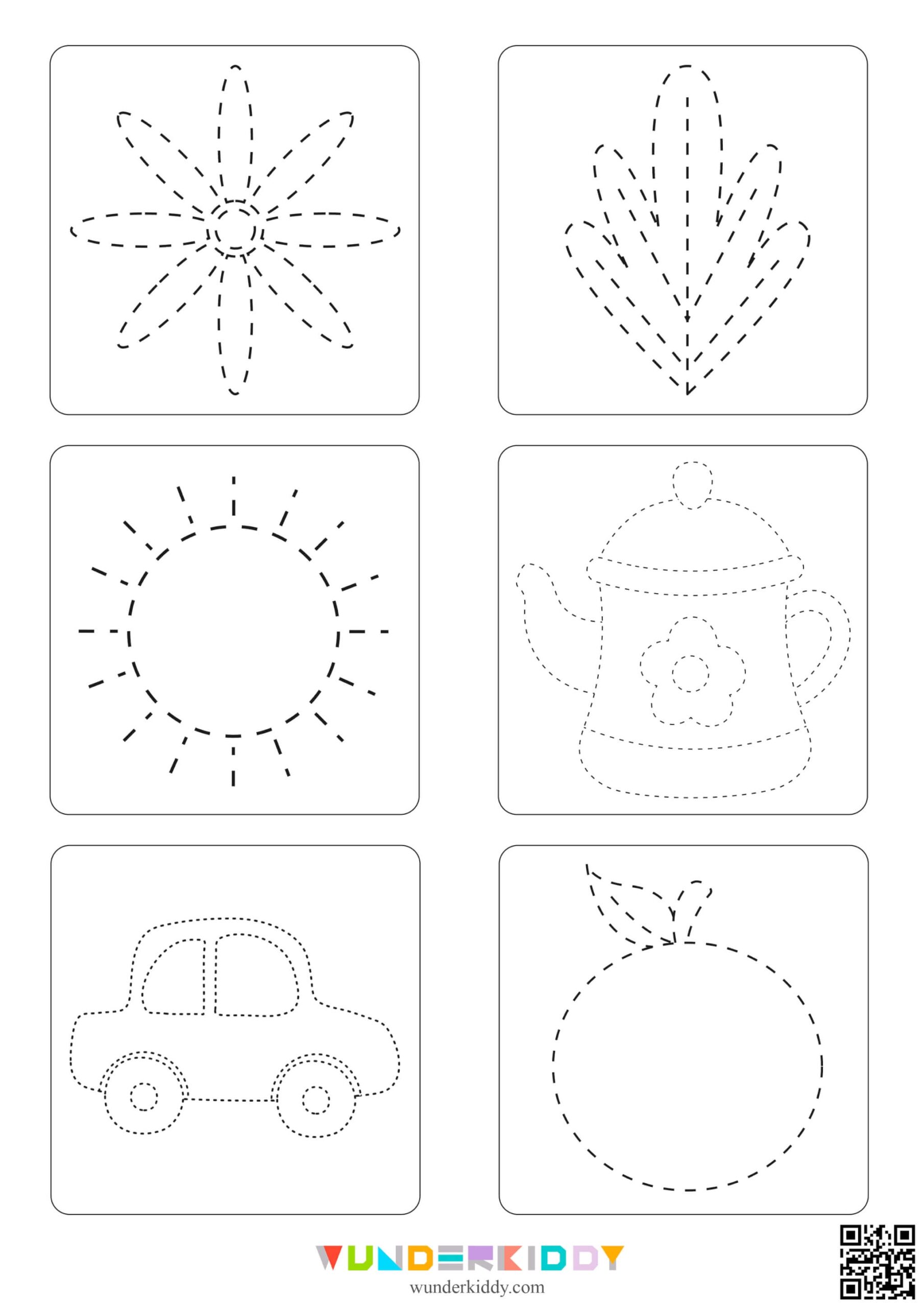 Printable Trace And Color Early Childhood Pre Writing Worksheet Printable Trace And Color Early Childhood Pre Writing Worksheet