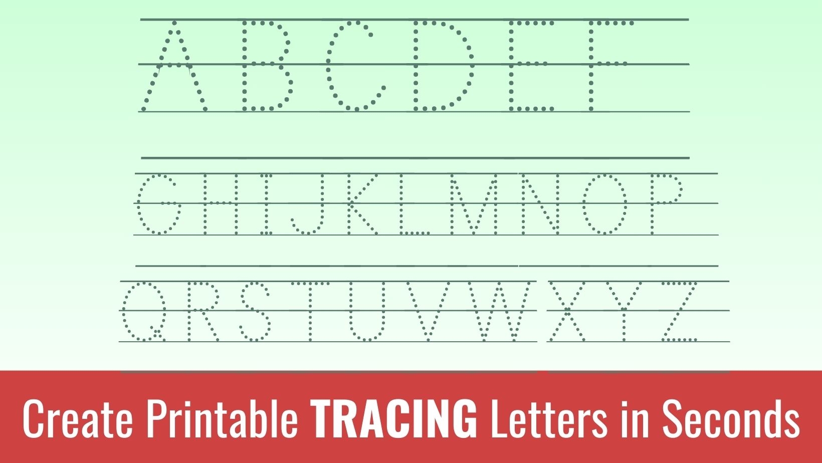 Printable Tracing Letters Free Alphabet Font amp Letter Templates