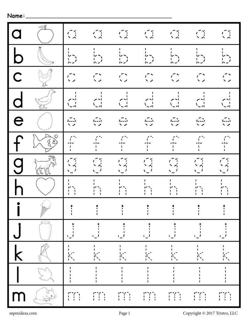 Printable Tracing Letters Printable Party Favors