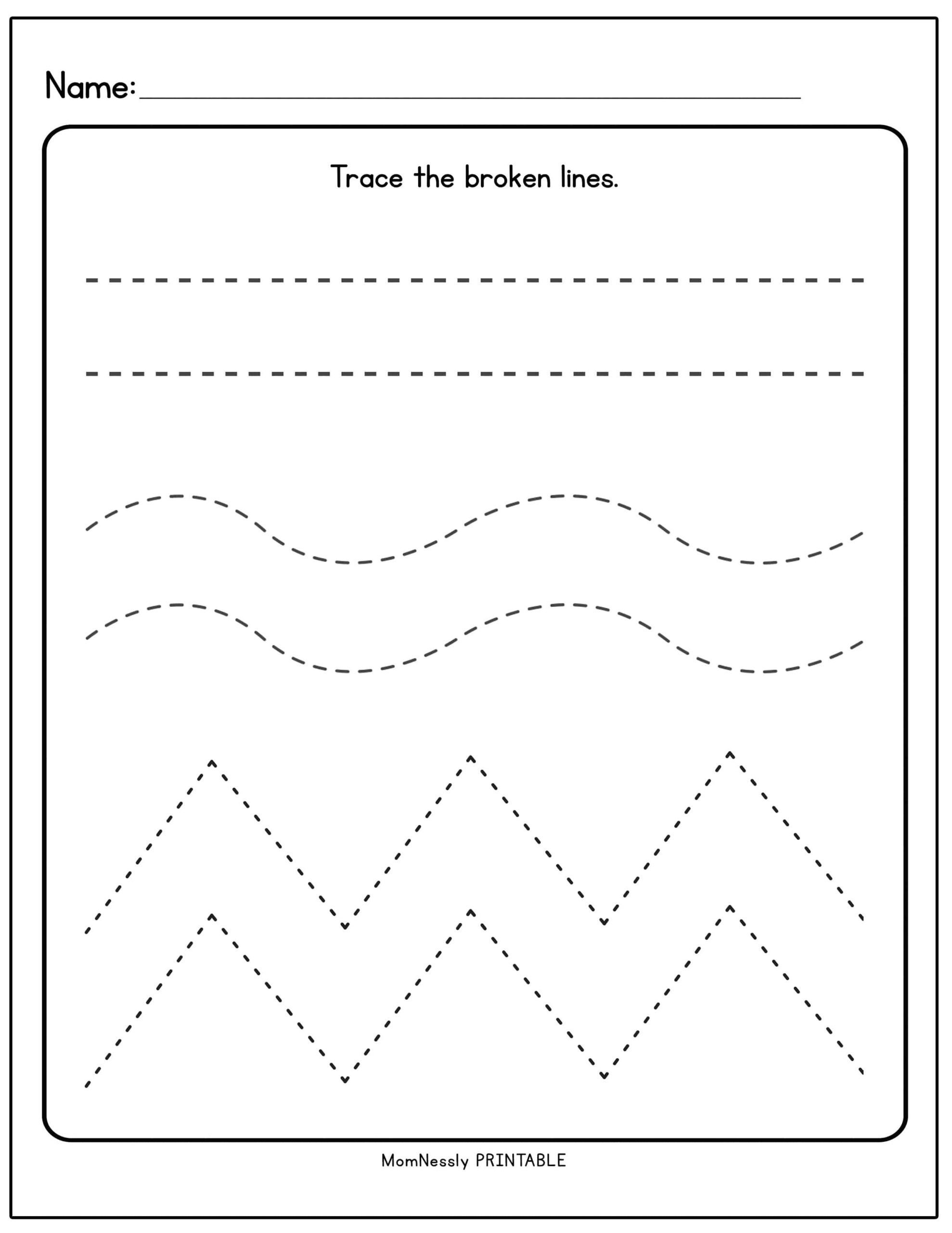Tracing Broken Lines