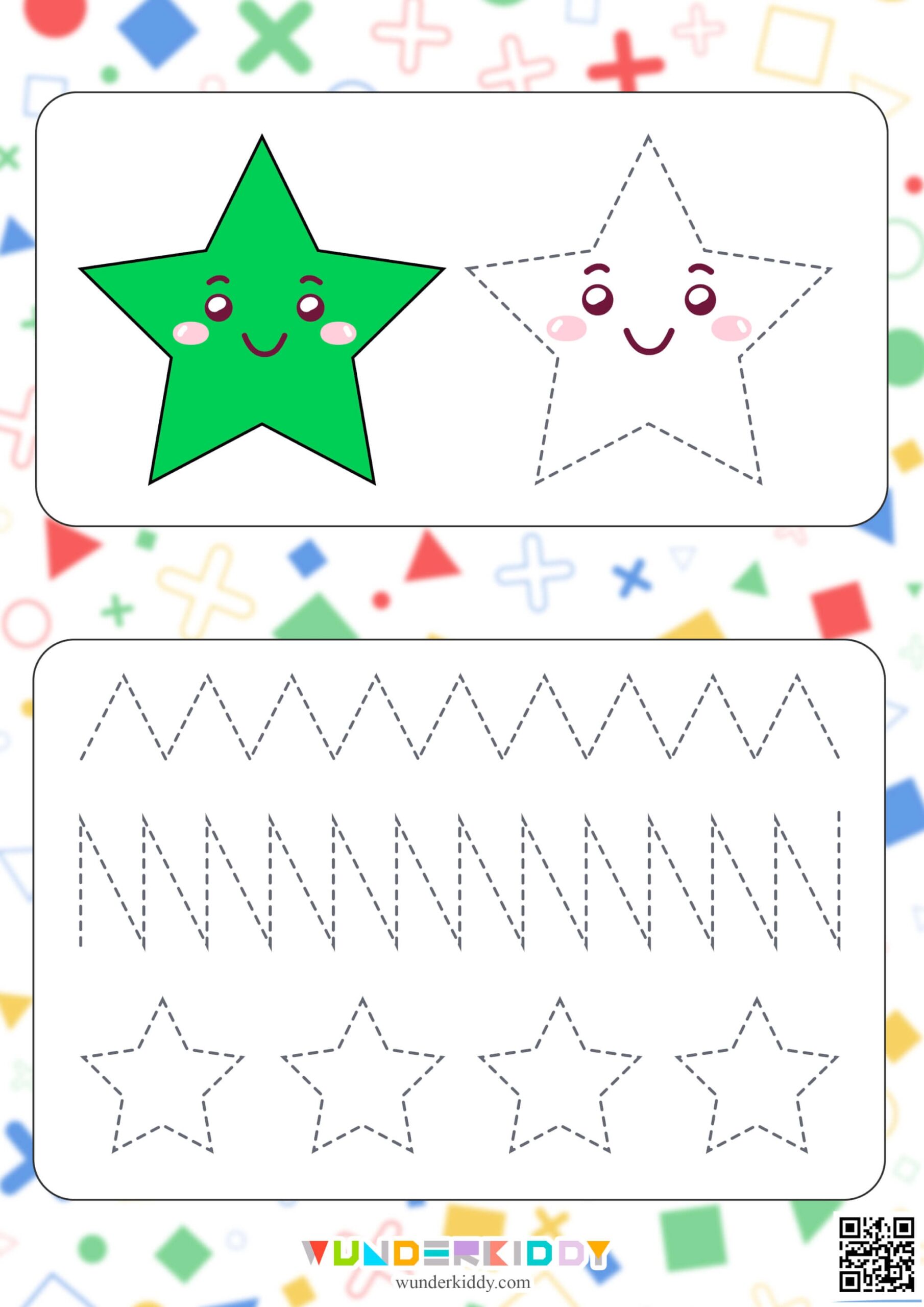 Tracing Patterns Worksheets For Preschool