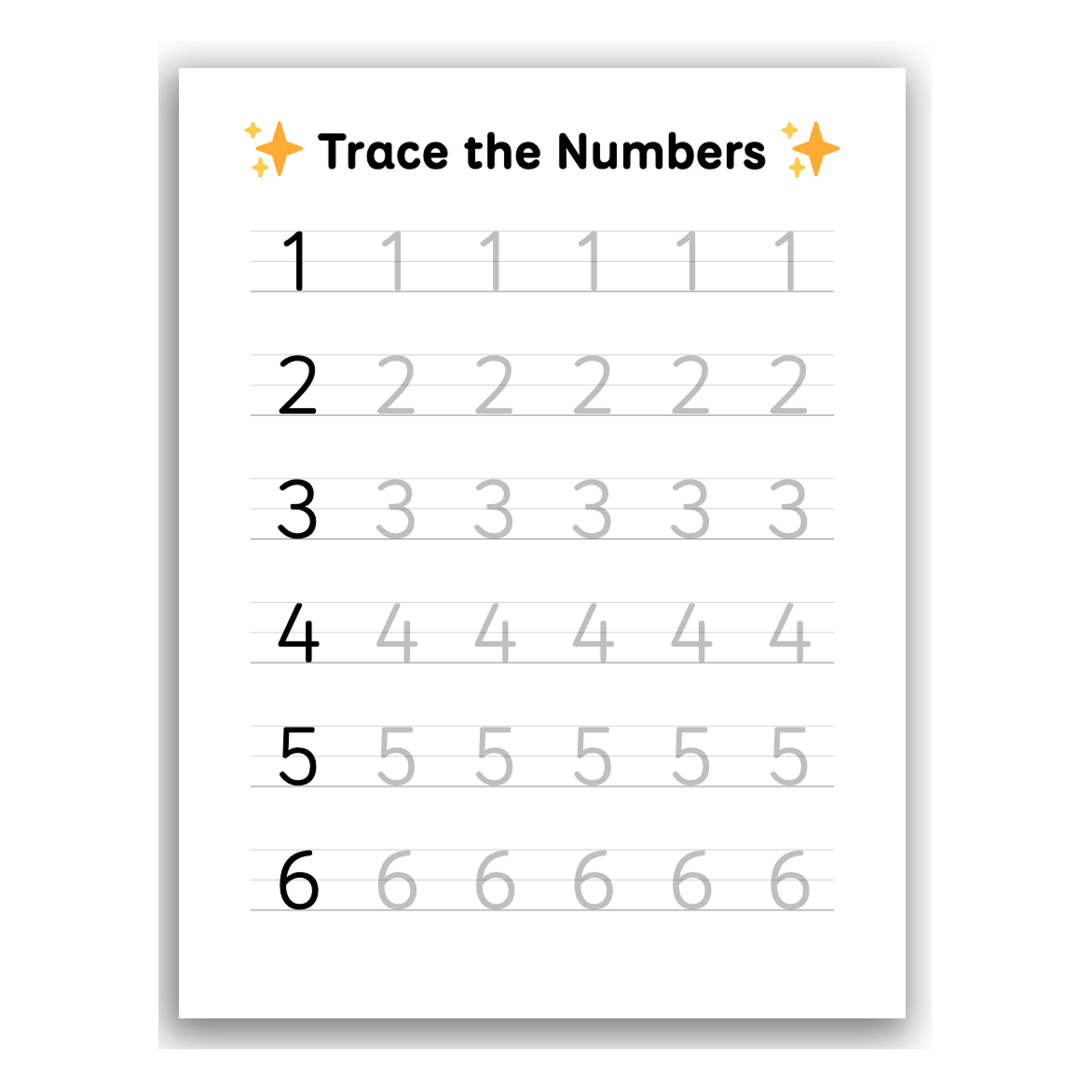 Printable Tracing Worksheets Free PDFs