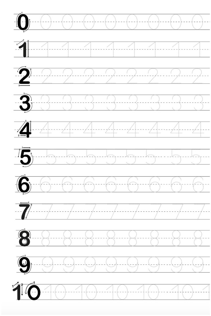 Tracing Alphabets And Numbers