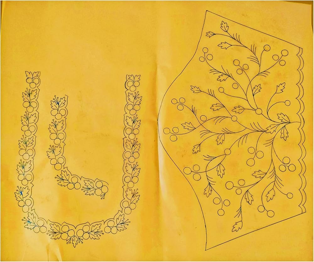 PRISARA Aari Maggam Embroidery Original Reusable Tracing Papers 