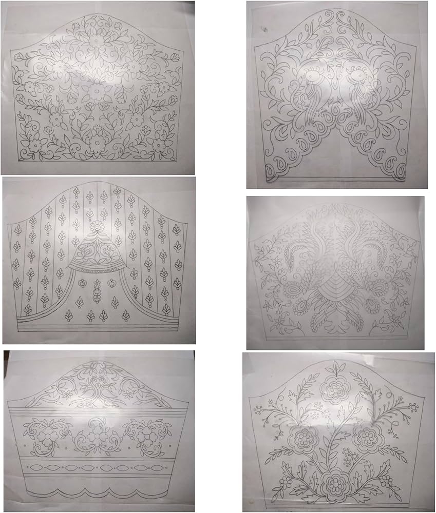 PriSara Elbow Sleeves Original Tracing Paper For Aari Work 