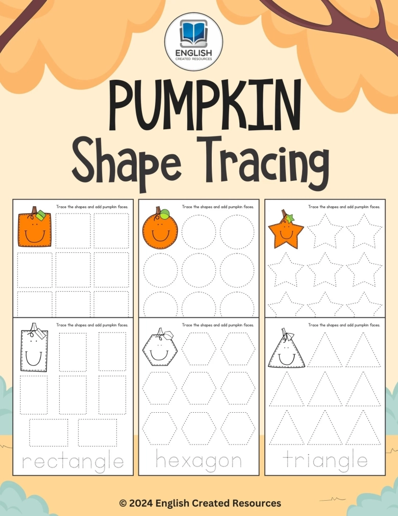 Pumpkin Shape Tracing English Created Resources Pumpkin Shape Tracing English Created Resources