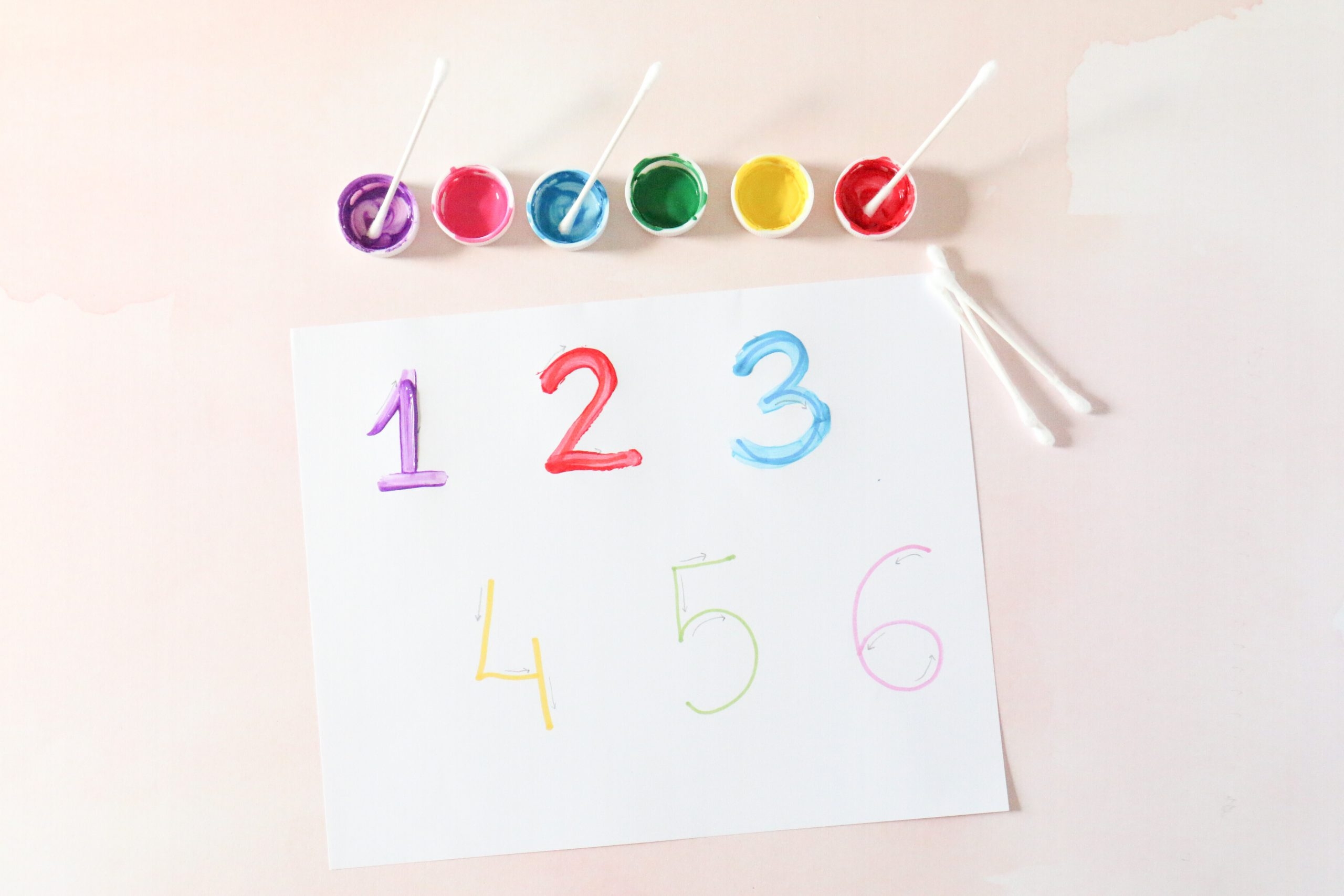 Q Tip Number Tracing Activity Toddler At Play