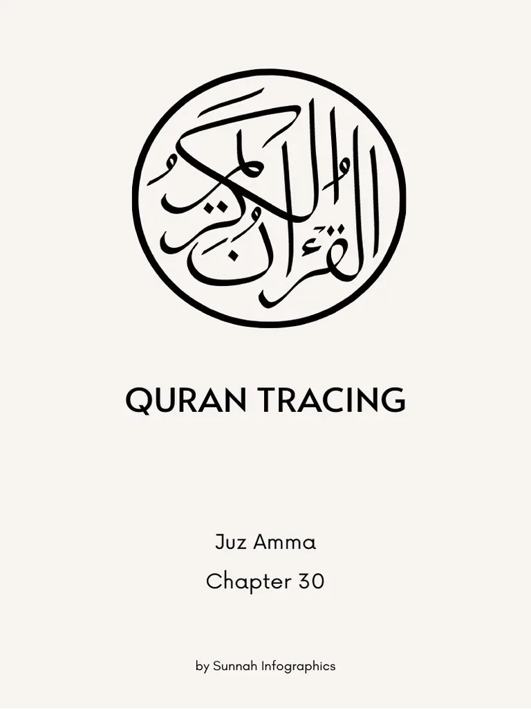 Quran Tracing Workbook Part 30 PDF Quran Islam