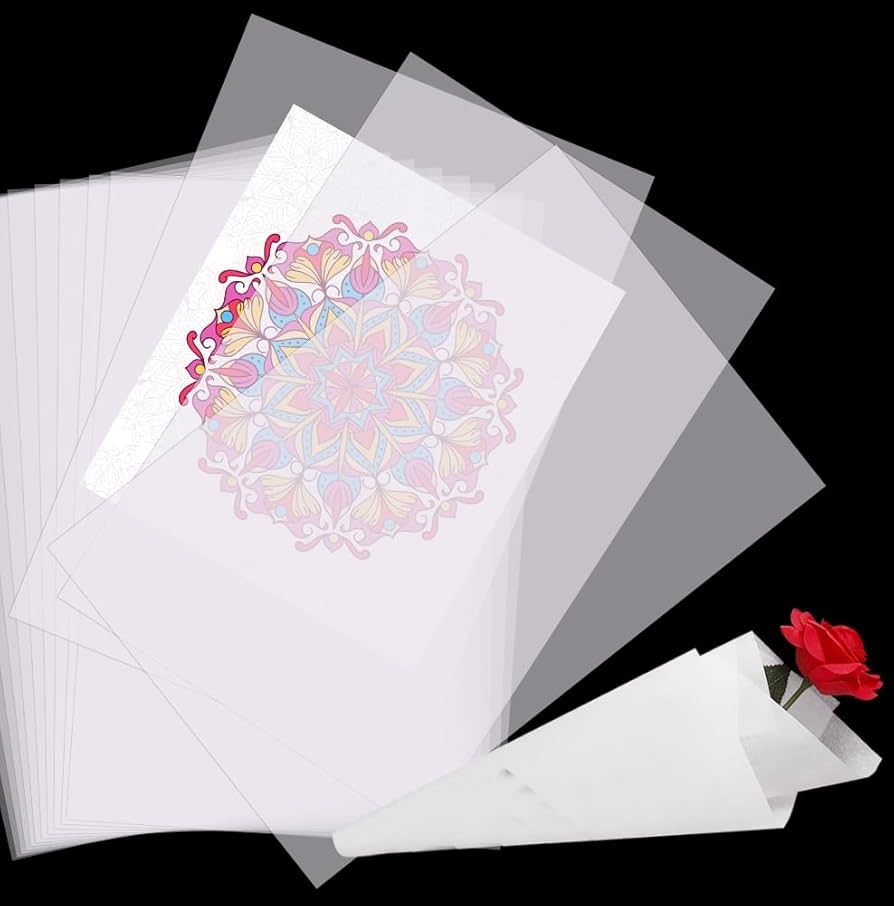 QZOSZ Tracing Paper Art Supplies 120 Sheets A4 17gsm 