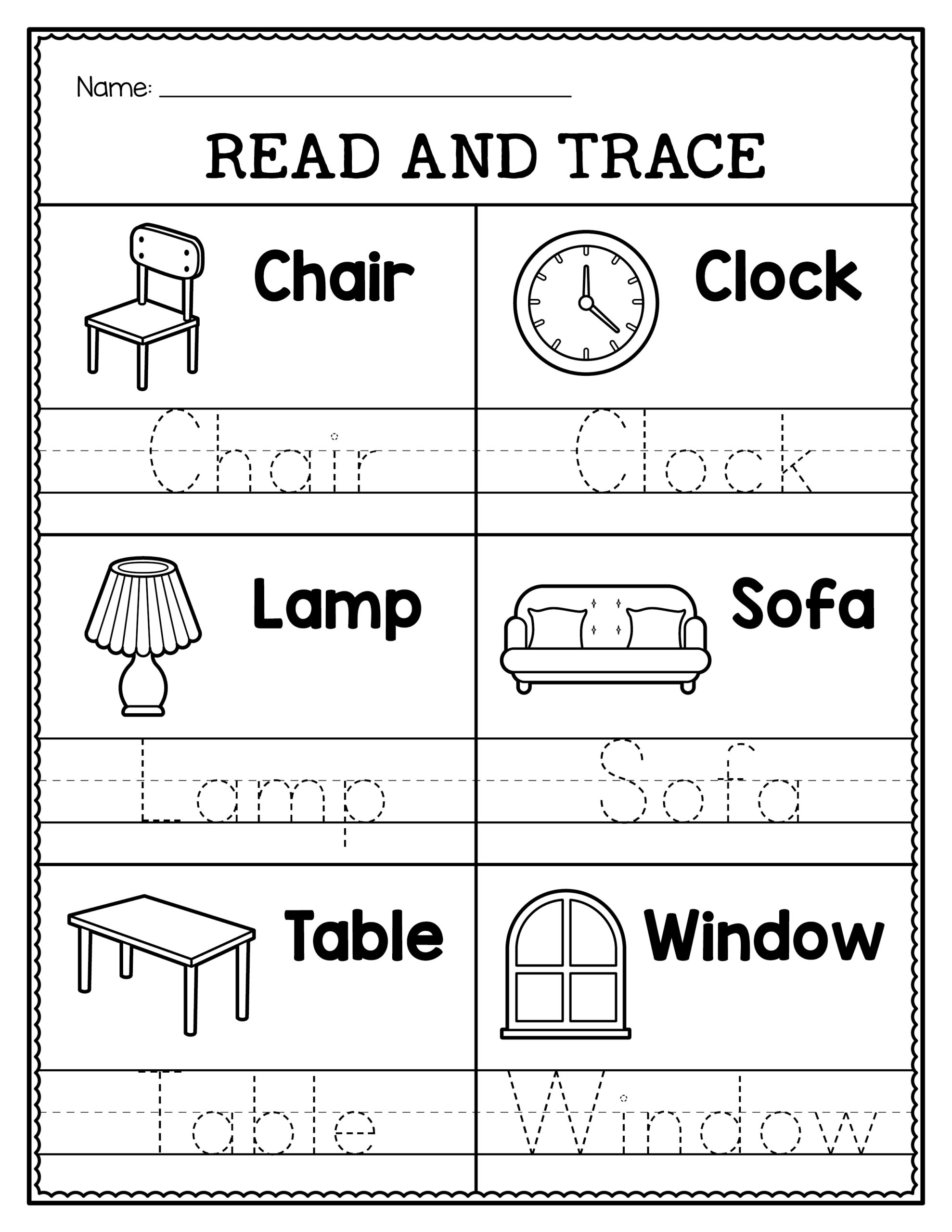 Create Tracing Worksheet