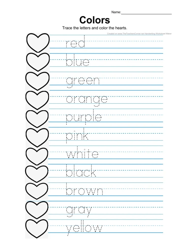 Red Blue Green Orange Purple Pink White Black Brown Gray Yellow PDF Red Blue Green Orange Purple Pink White Black Brown Gray Yellow PDF