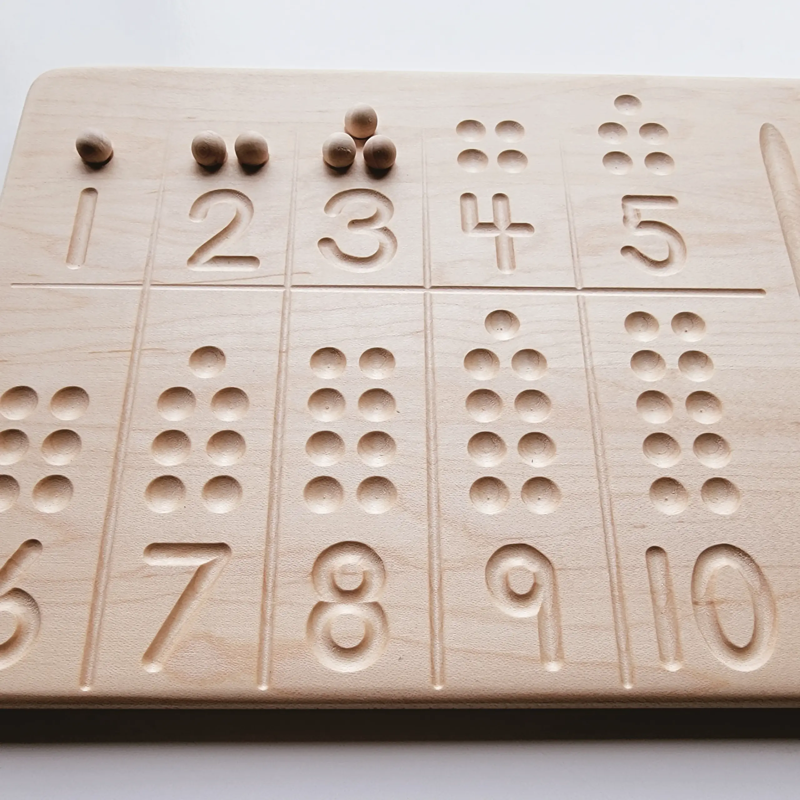 Reversible 1 To 10 Number Tracing And Counting Board MirusToys