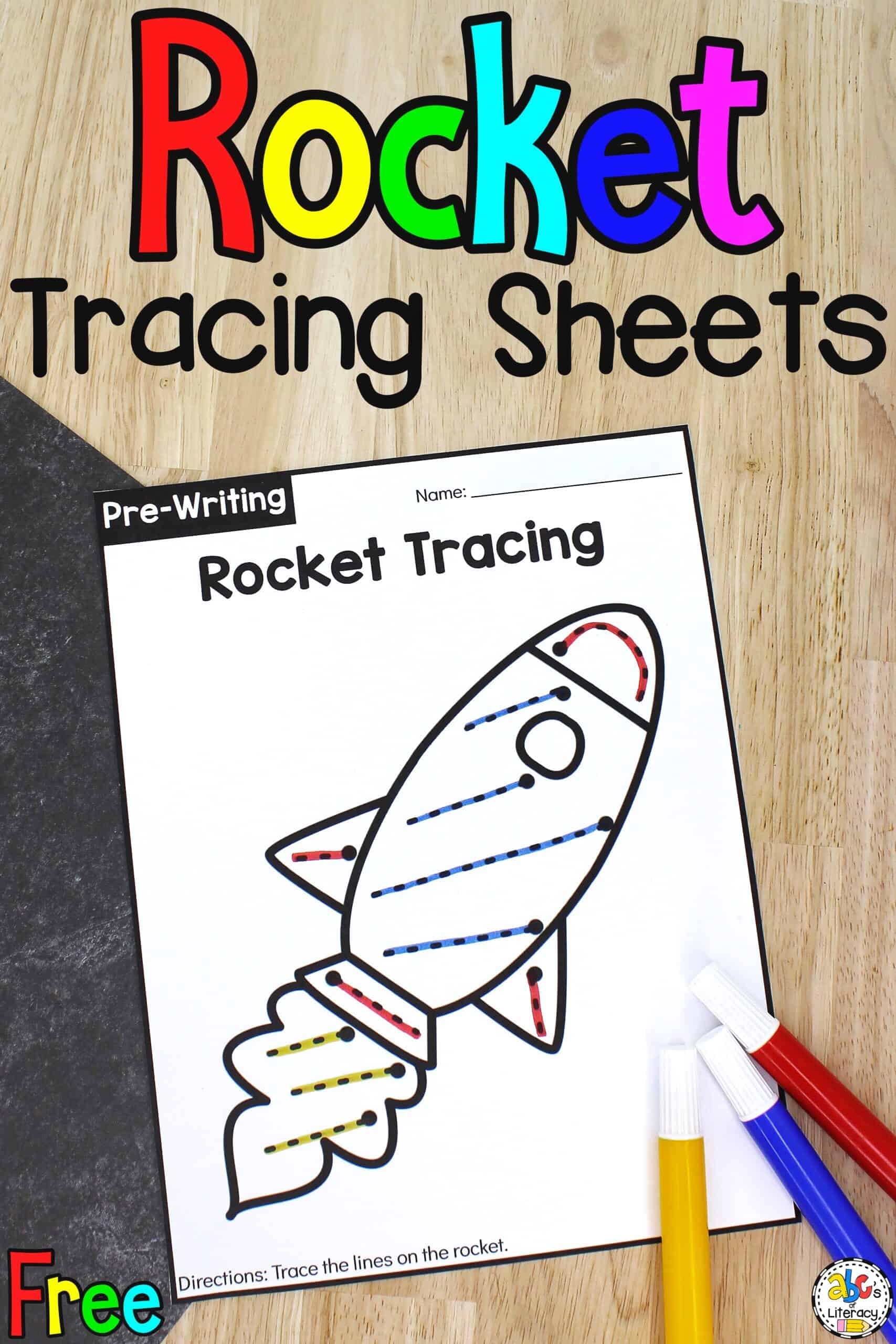 Rocket Tracing Worksheets