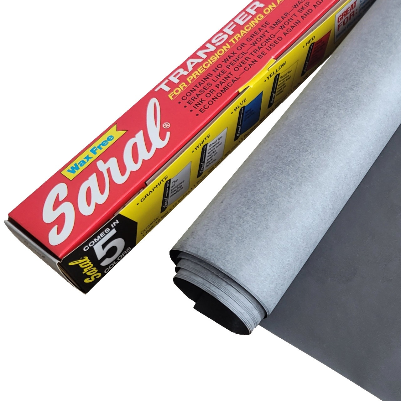 Saral Transfer Paper 30 G m Graphite Carbonless Paper 4 Sheets 30 5 X 91 5 Cm Saral Transfer Paper 30 G m Graphite Carbonless Paper 4 Sheets 30 5 X 91 5 Cm
