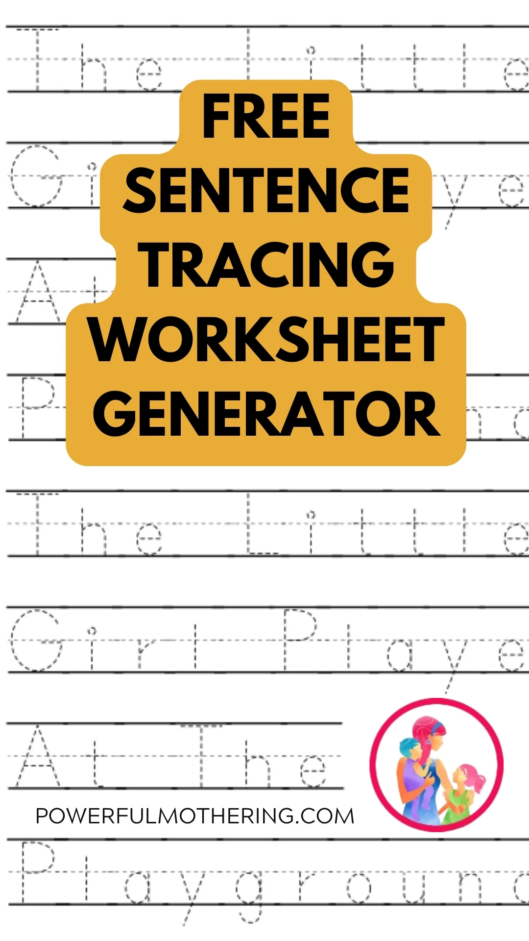 How To Make Word Tracing Worksheets