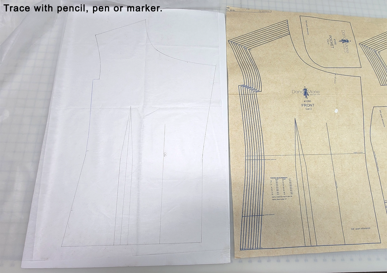 Sewable Pattern Tracing Paper 5 Yards 60 62 Wide The Sewing 