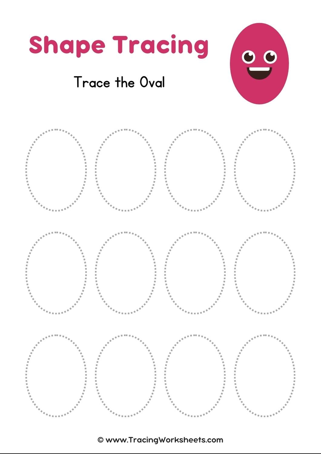 Shape Tracing Worksheets 18 Free Worksheets