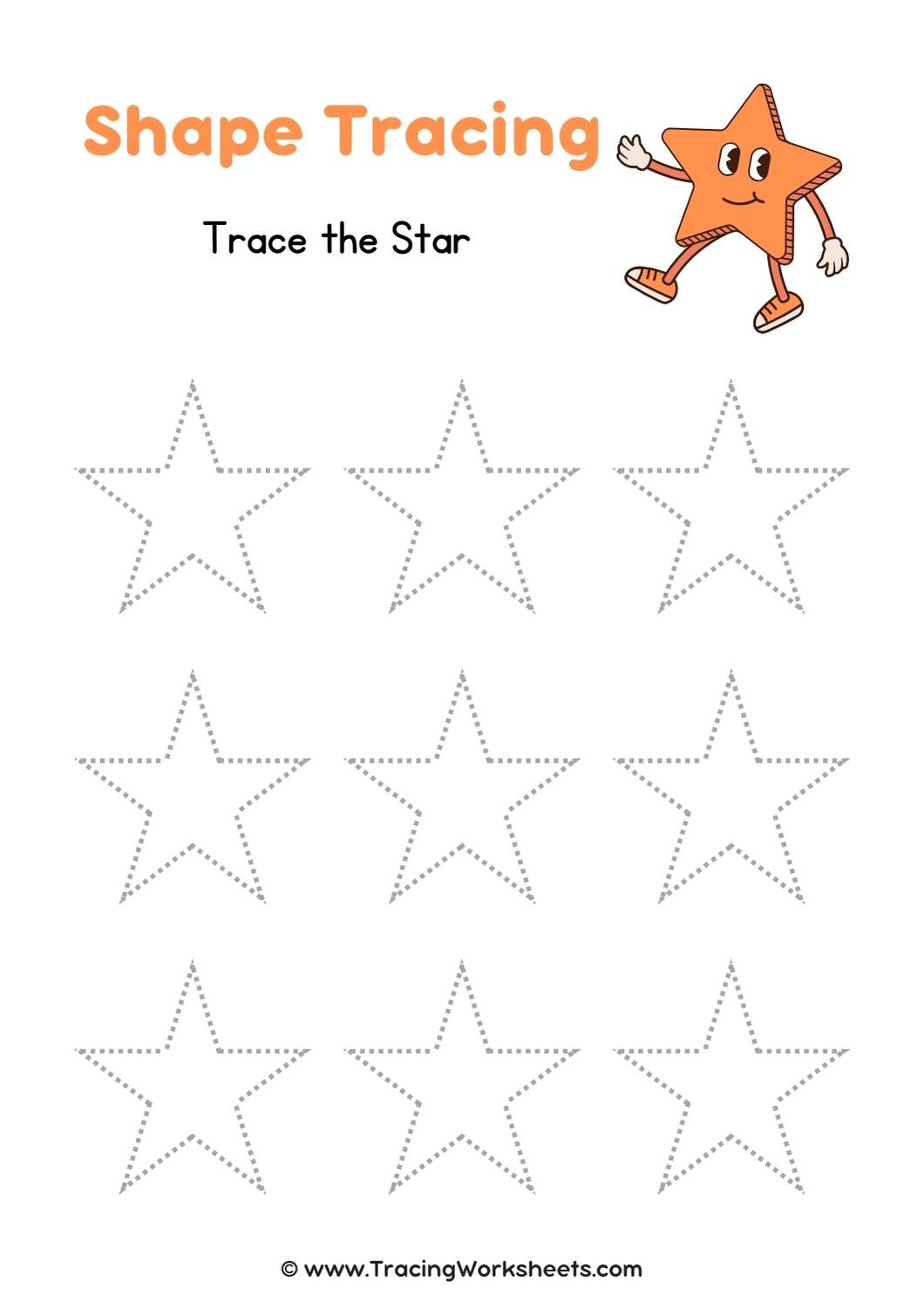 Shape Tracing Worksheets 18 Free Worksheets