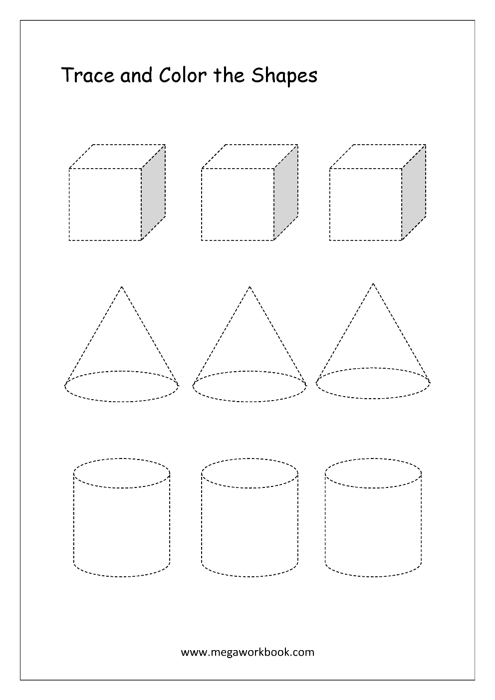 Shapes Worksheets For Preschoolers And Kindergarten Shapes 